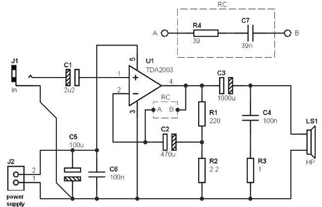 ultrasonic amplifier circuit